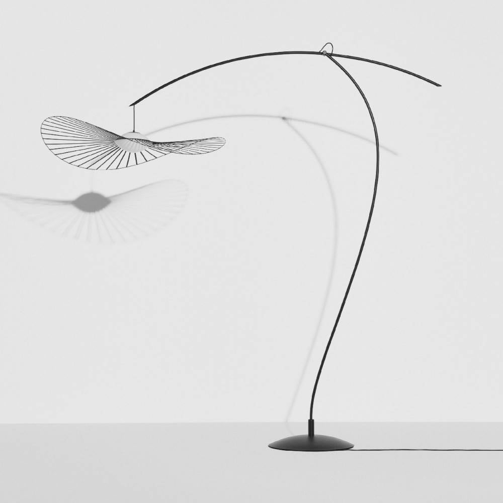 Lampadaire noir Vertigo Nova penché - Petite Friture