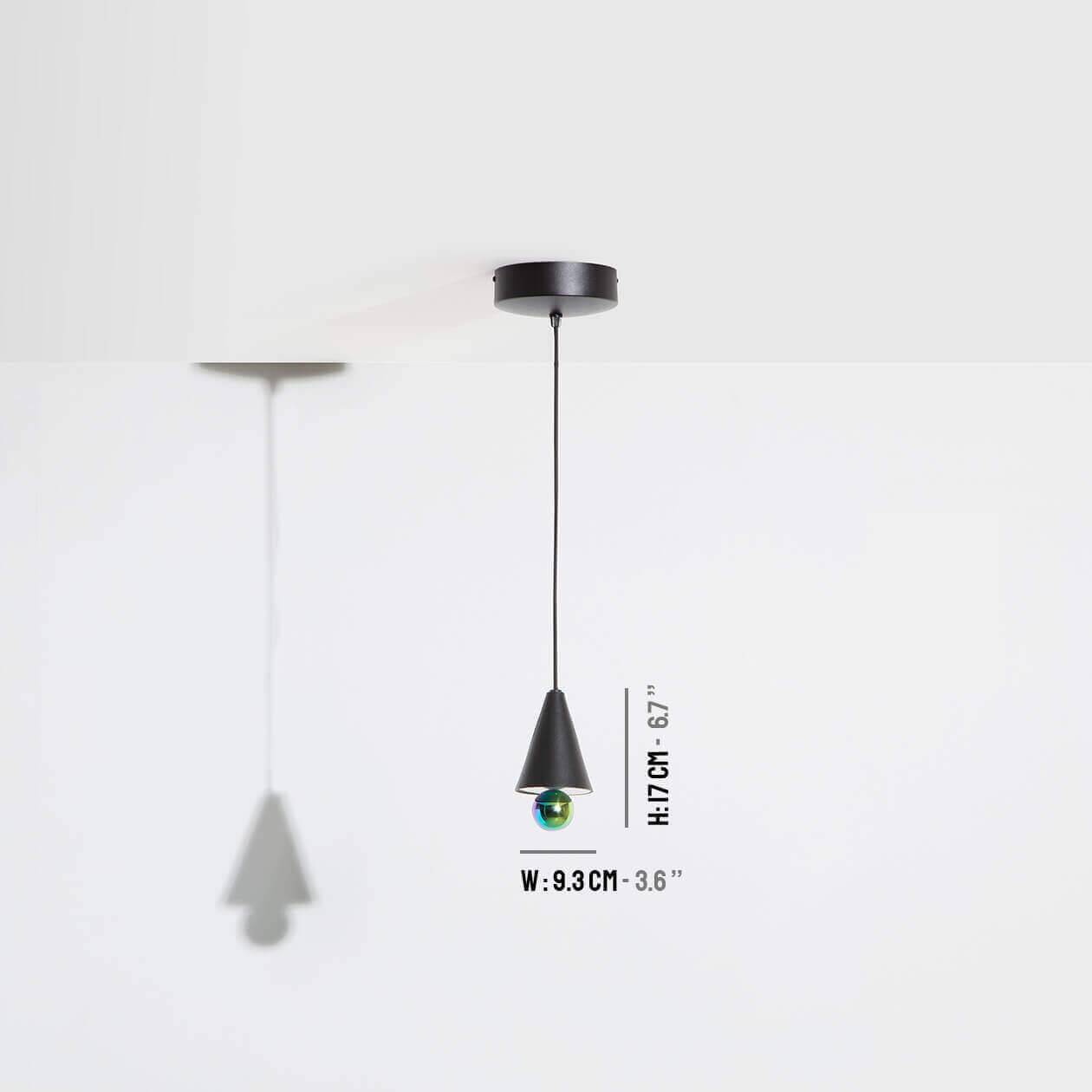 Suspension-mini-Cherry-noir-LED-Petite-Friture-dimensions