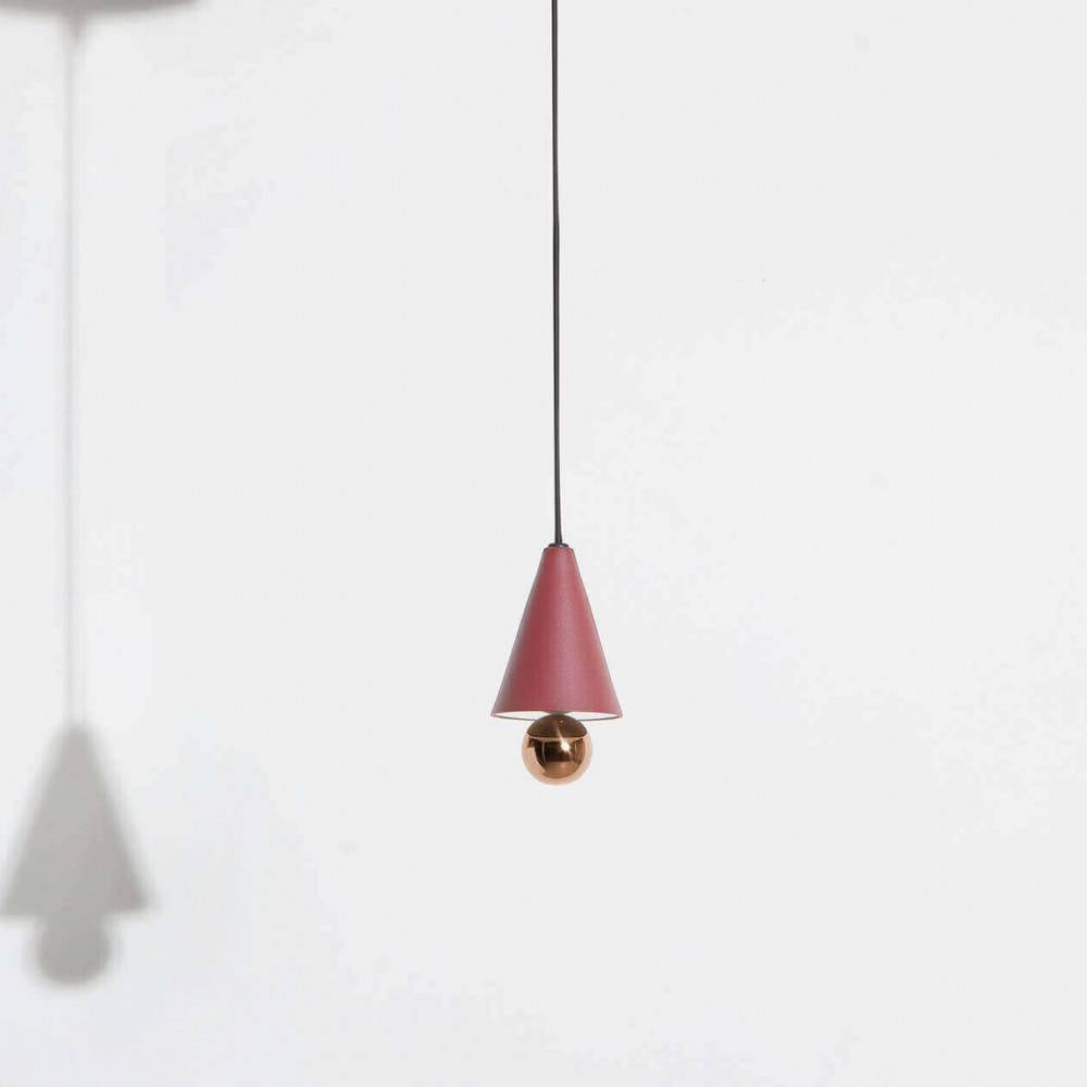 Suspension-mini-Cherry-brun-rouge-LED-Petite-Friture