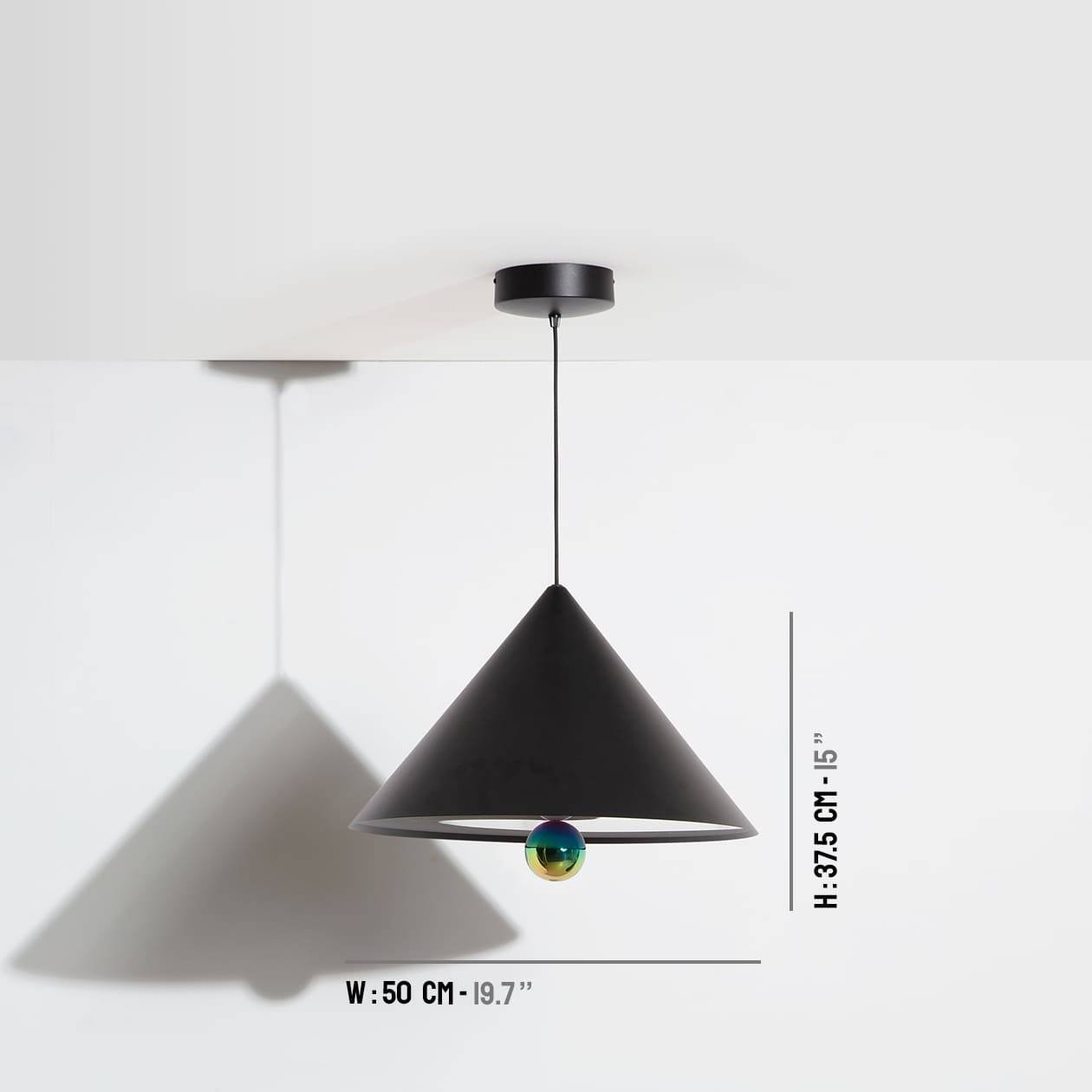 Suspension-grande-Cherry-noir-LED-Petite-Friture-dimensions