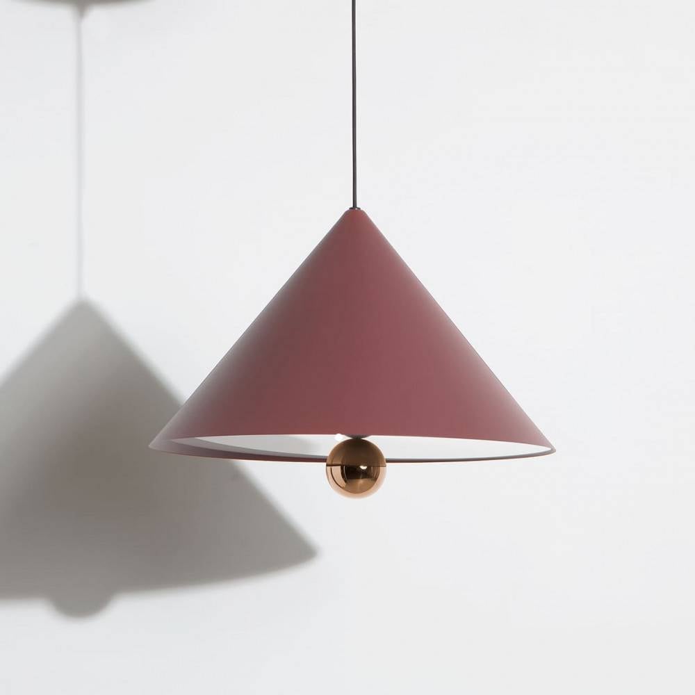 Suspension-grande-Cherry-brun-rouge-LED-Petite-Friture