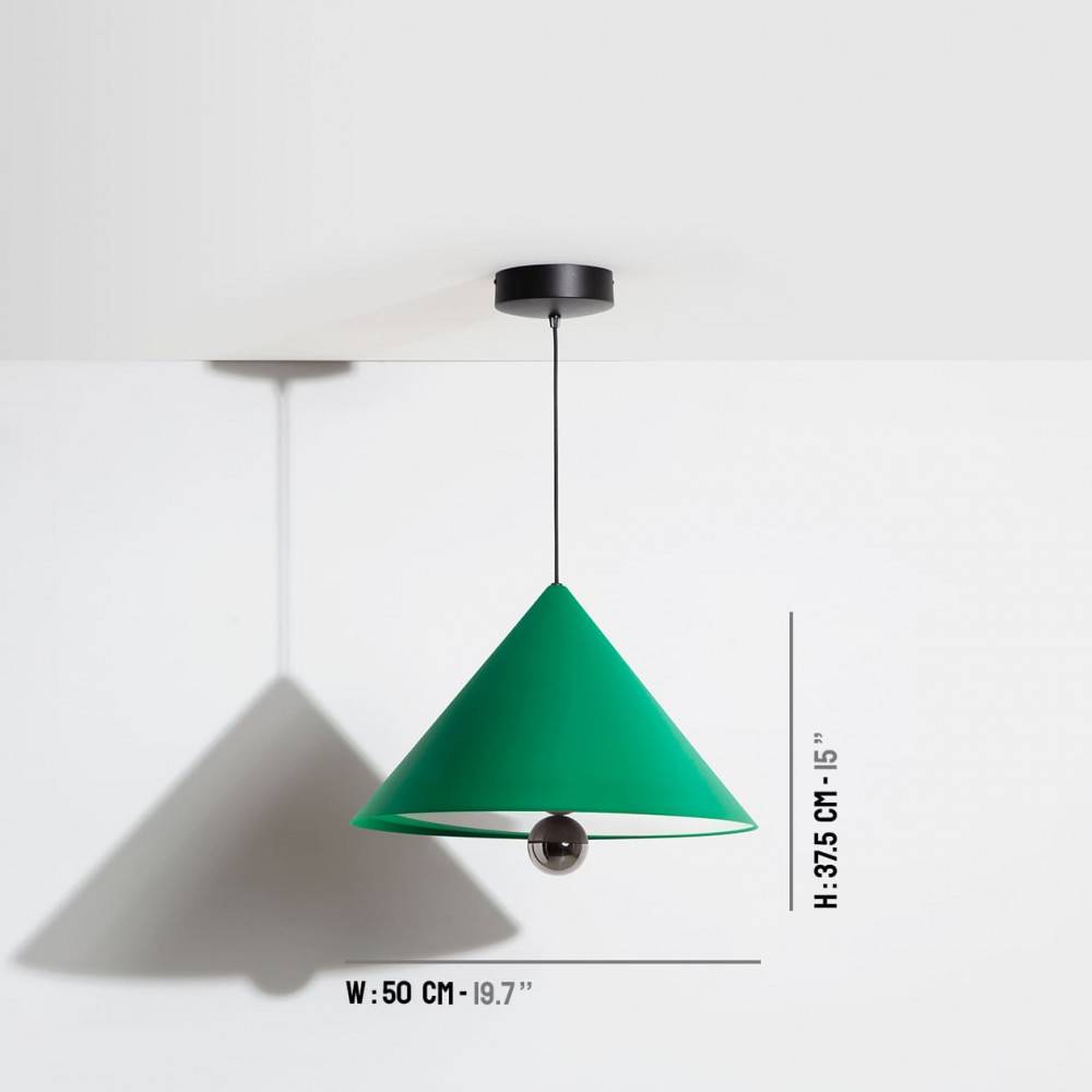 Suspension-grande-Cherry-vert-LED-Petite-Friture-dimensions