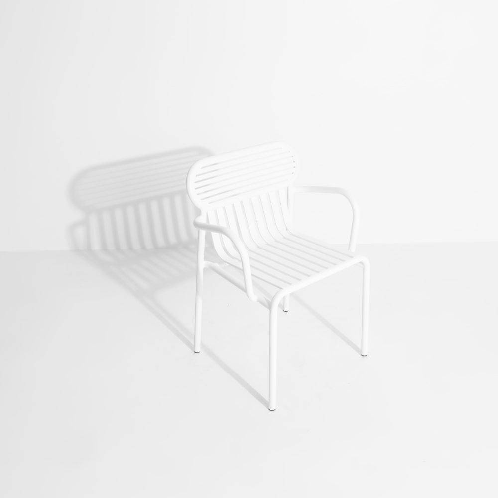Week-End Garden Chair with armrests - White