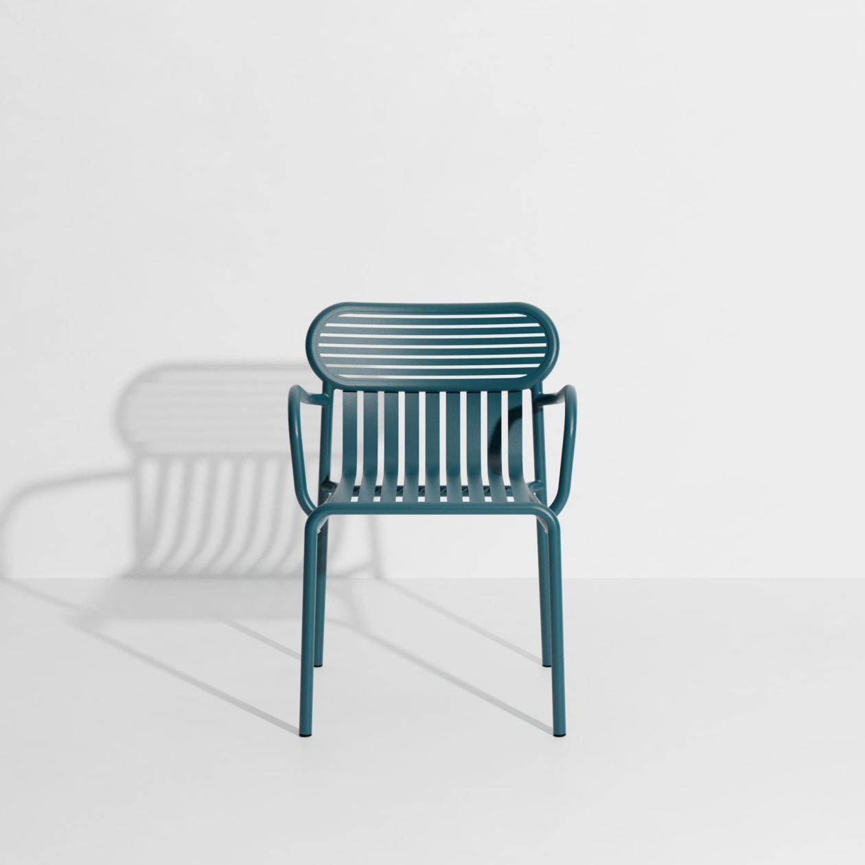 Week-End Garden Chair with armrests - Ocean blue