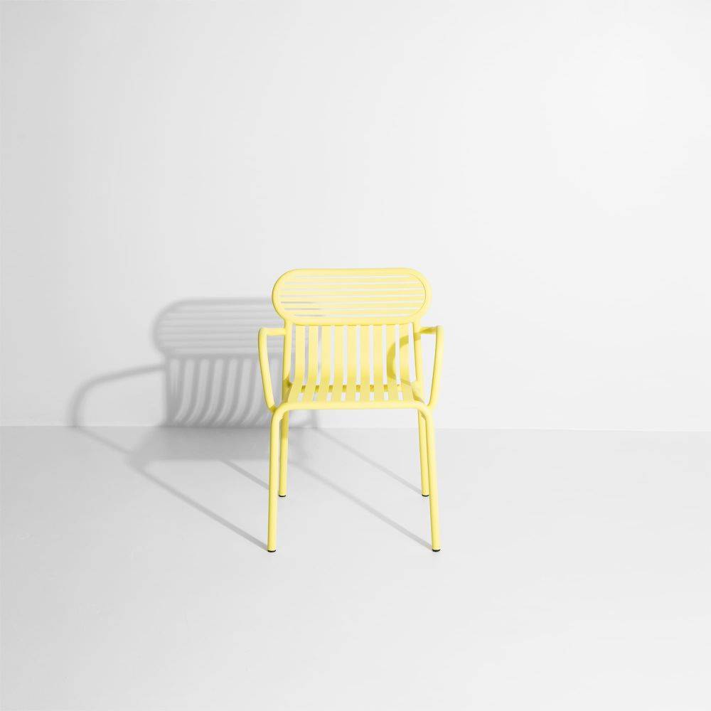 Week-End Garden Chair with armrests - Yellow
