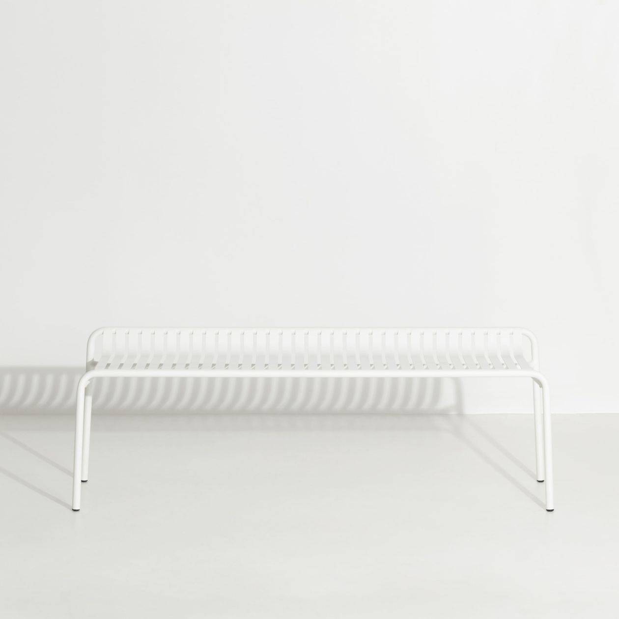 Week-End Backless Bench - White