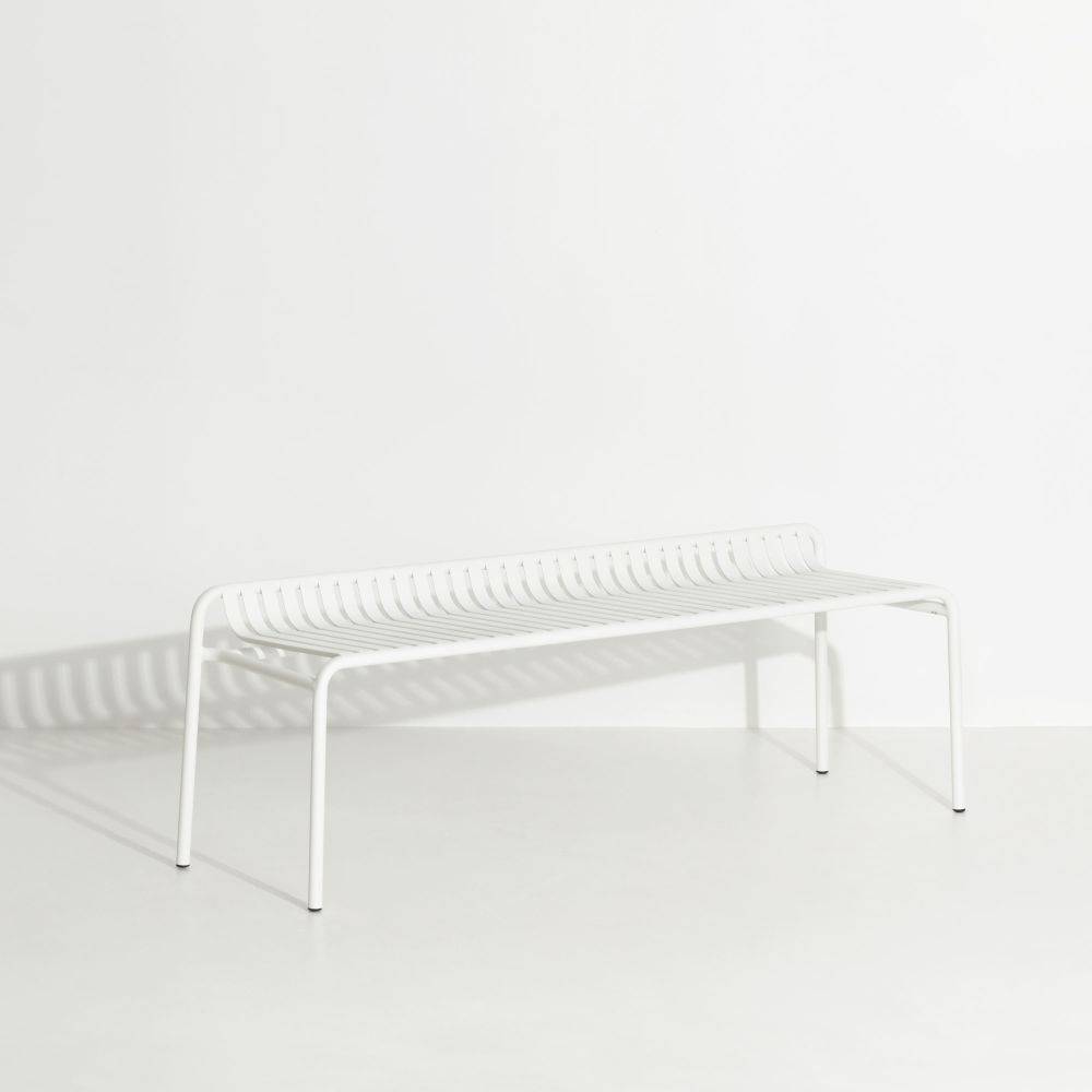 Week-End Backless Bench - White