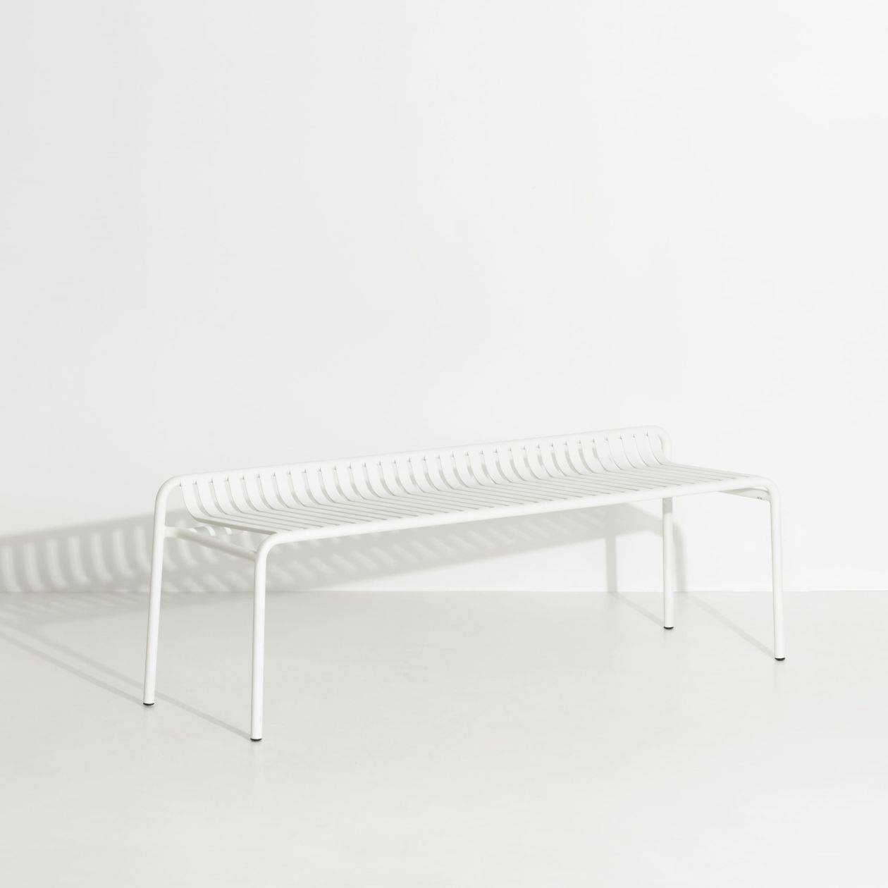 Week-End Backless Bench - White