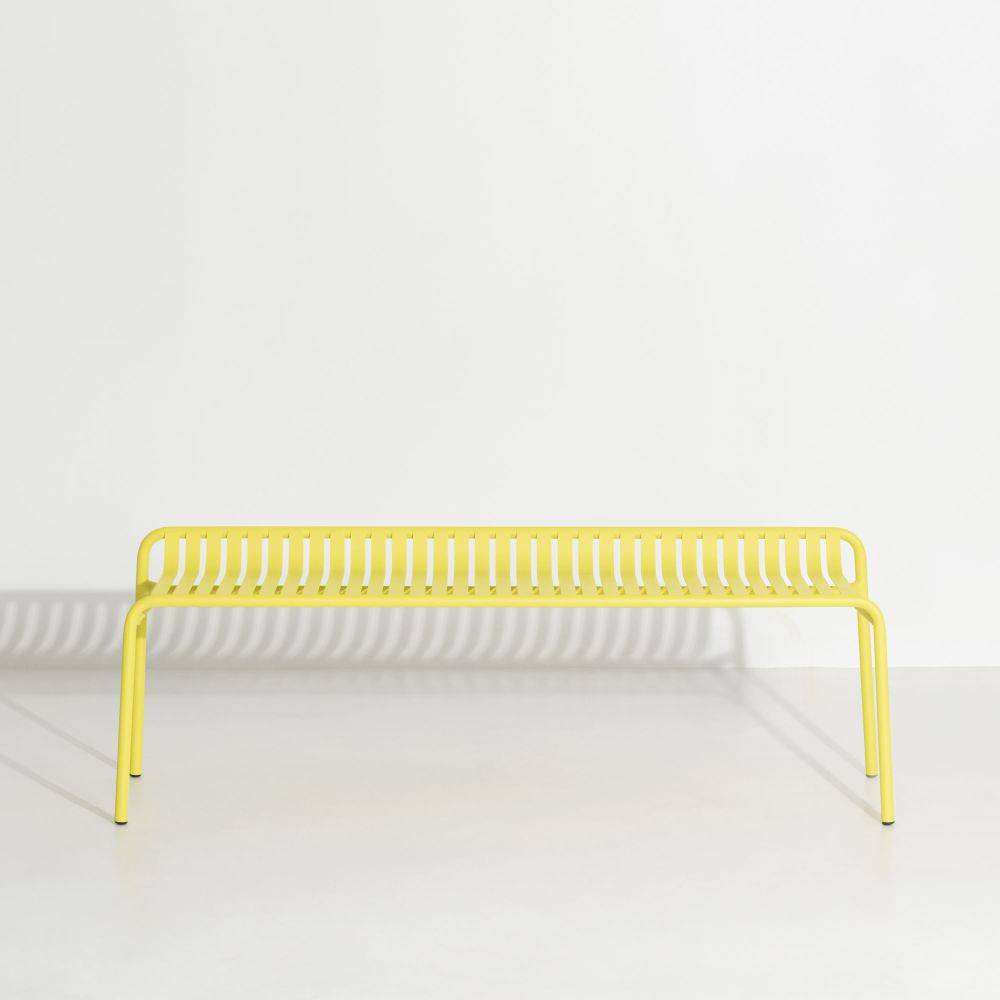 Week-End Backless Bench - Yellow