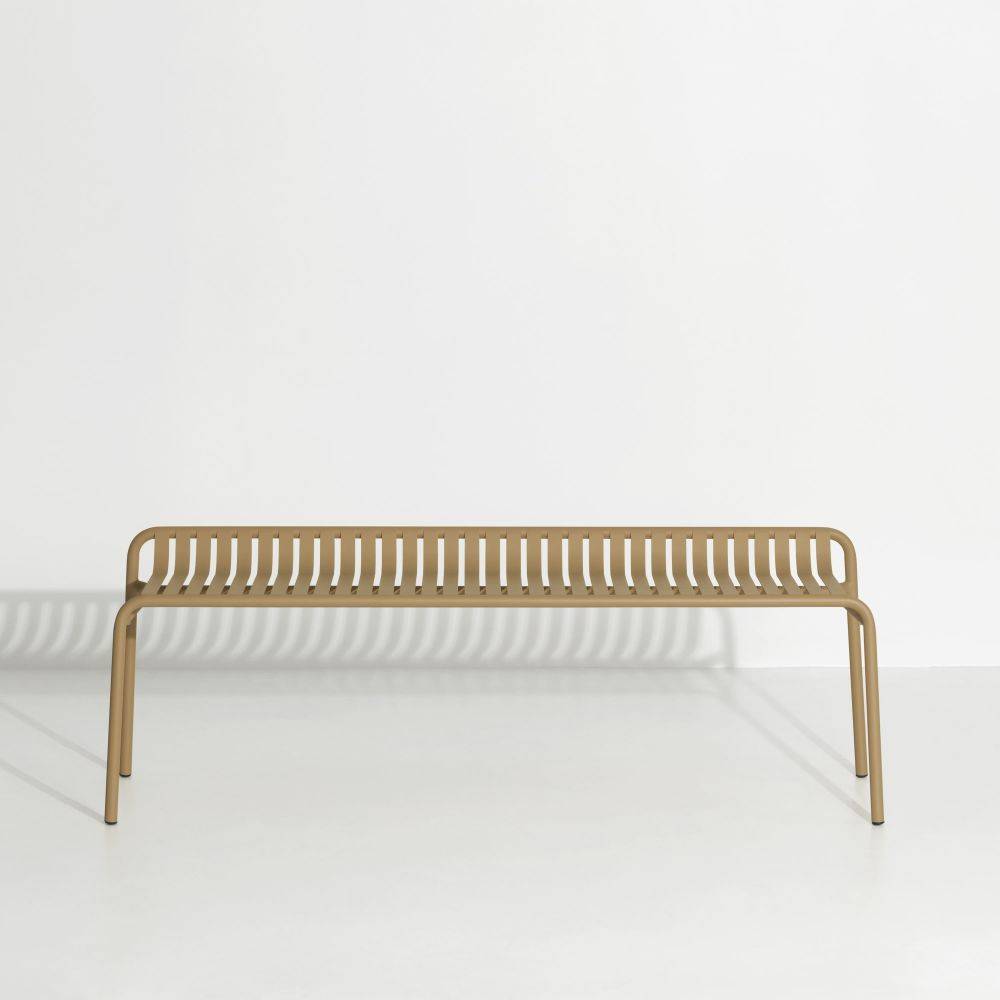 Week-End Backless Bench - Gold