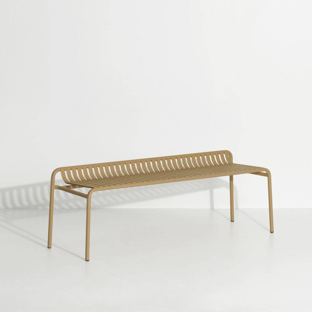 Week-End Backless Bench - Gold