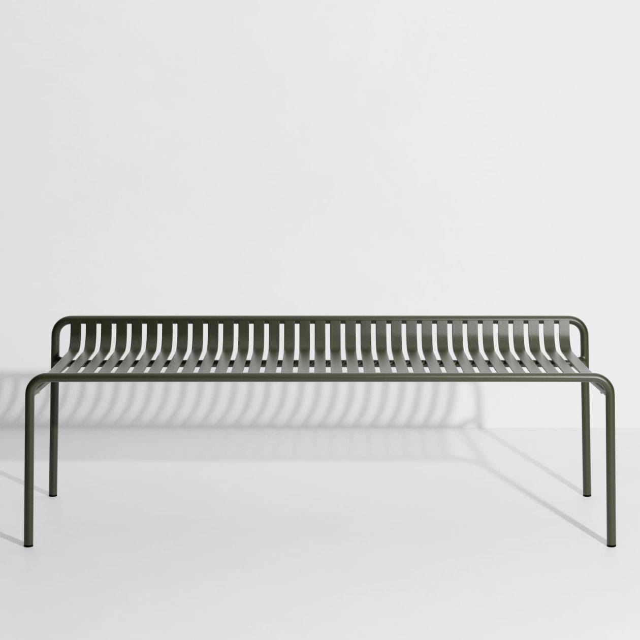 Week-End Backless Bench - Glass green