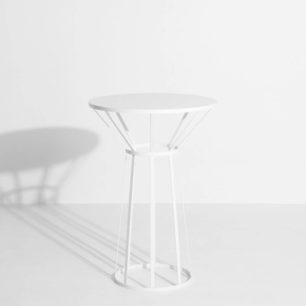 Bistrot or pedestal table white HOLLO - Petite Friture