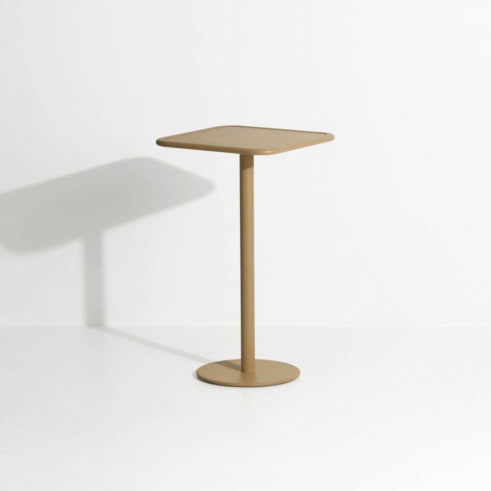 Week-End High Square Bistro Table - Gold