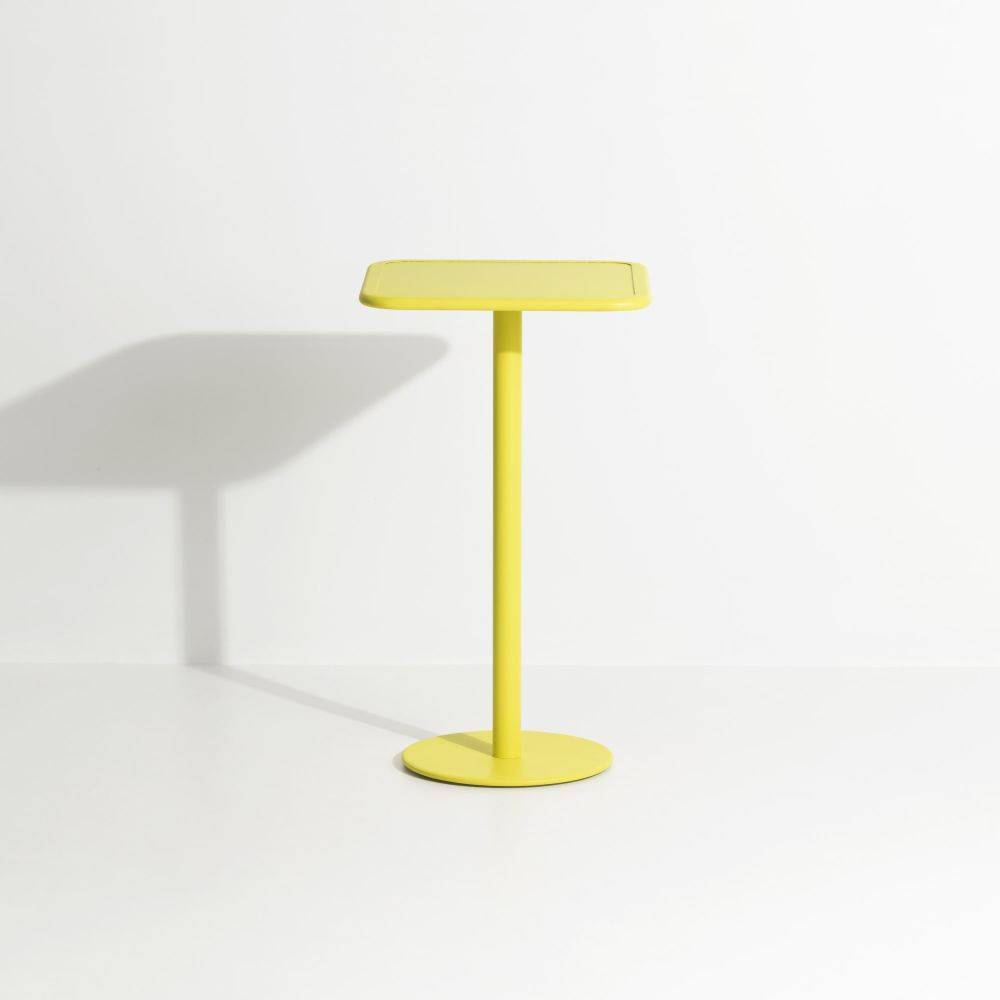 Week-End High Square Bistro Table - Yellow