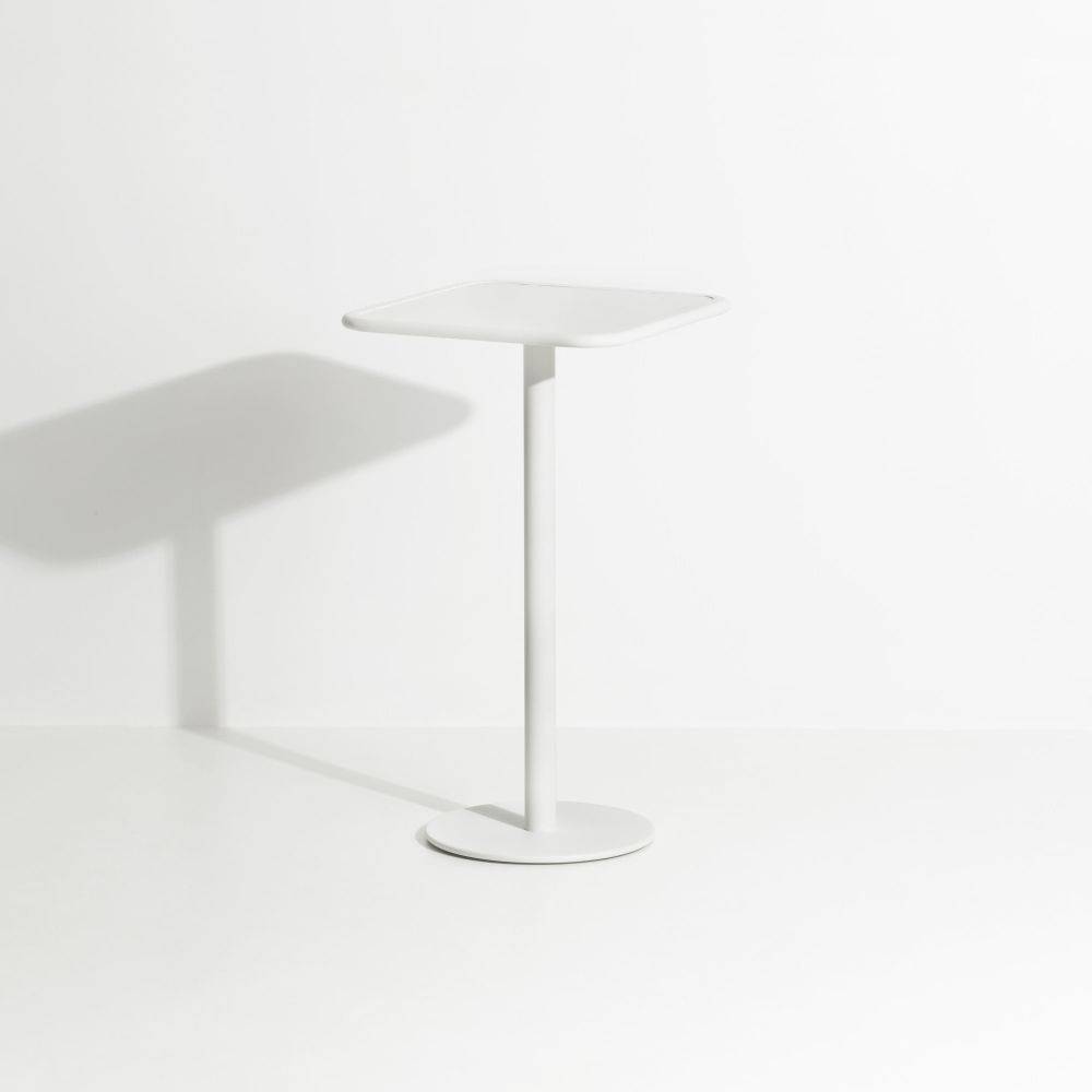 Week-End High Square Bistro Table - White