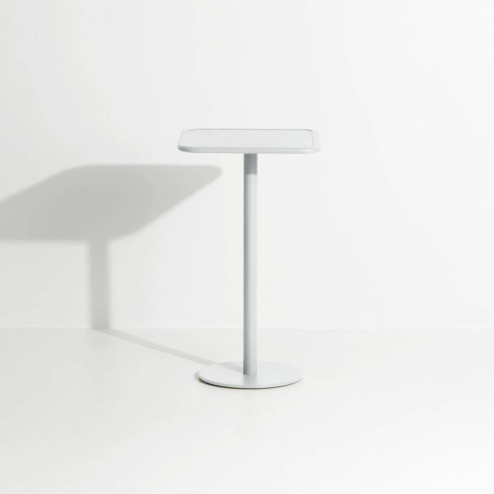 Week-End High Square Bistro Table - Pearl grey