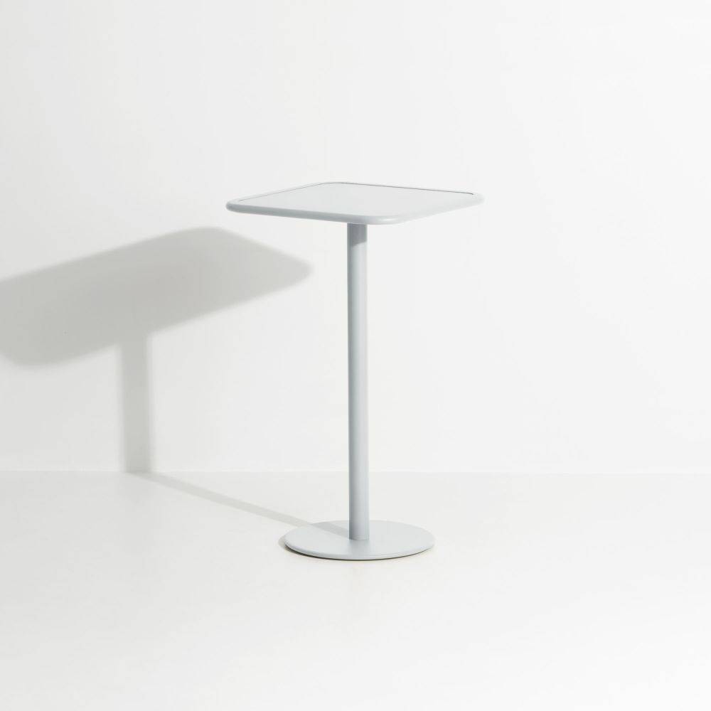 Week-End High Square Bistro Table - Pearl grey