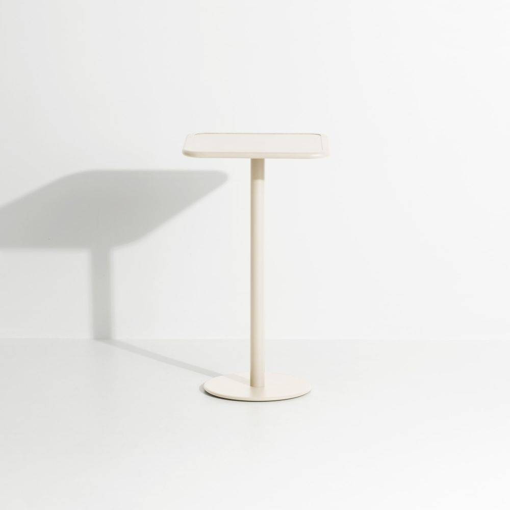 Week-End High Square Bistro Table - Ivory