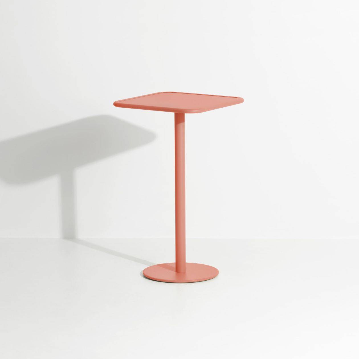 Week-End High Square Bistro Table - Coral