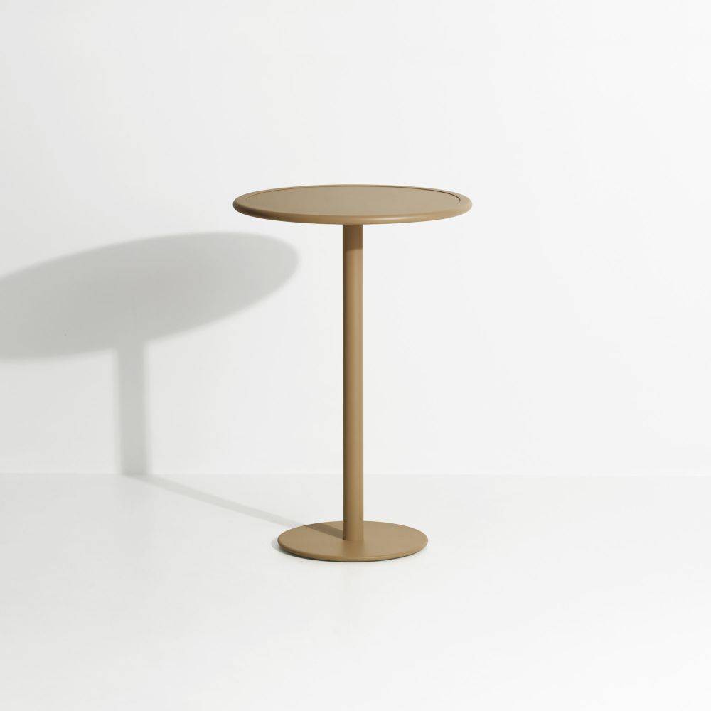 Week-End High Round Bistro Table - Gold