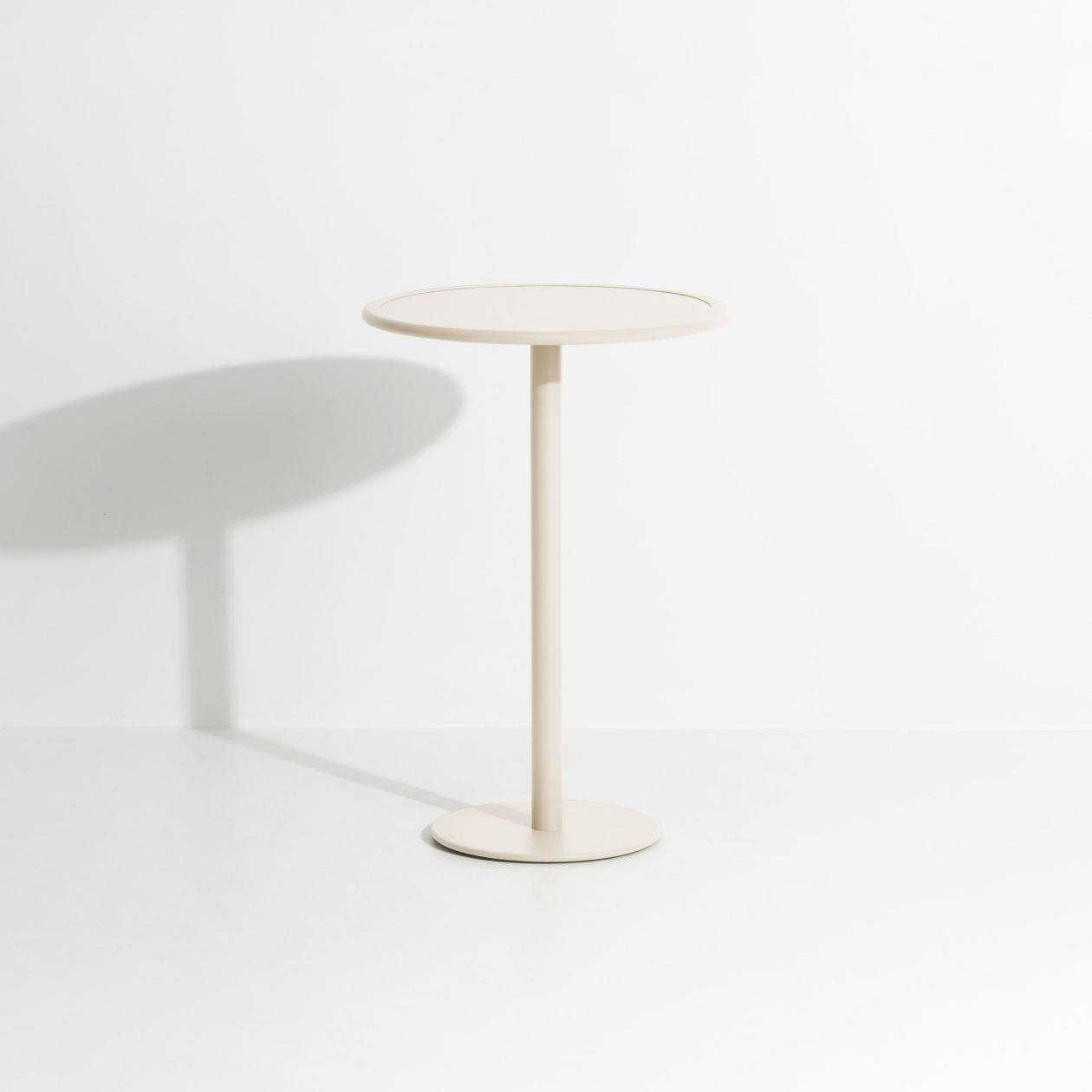 Week-End High Round Bistro Table - Ivory