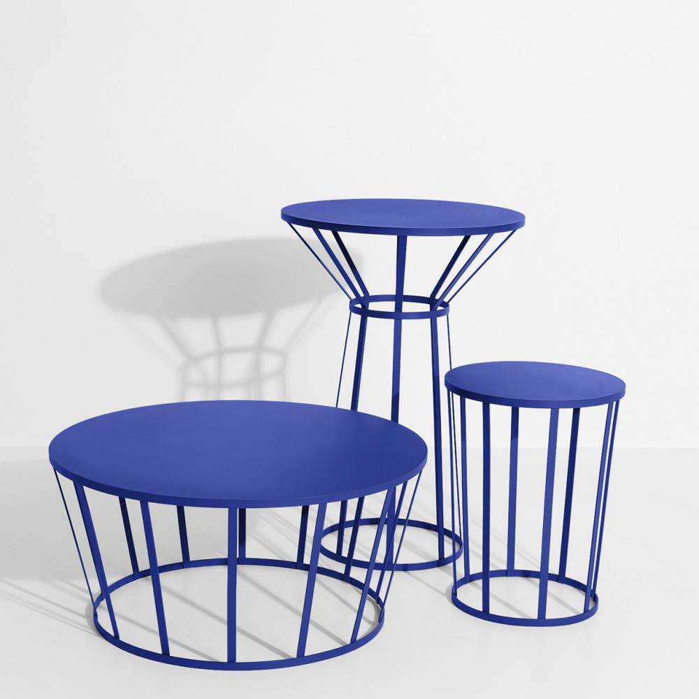 Table d'appoint, table basse et table bistrot Hollo bleu - Petite Friture