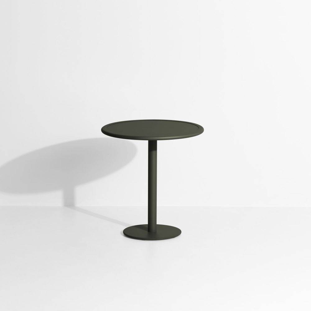 Week-End Round Bistro Table - Glass green
