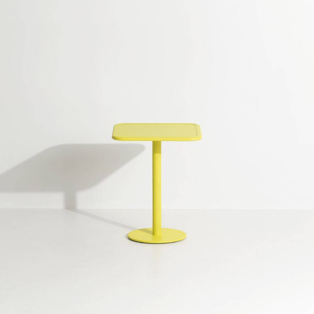 Week-End Square Bistro Table -Yellow