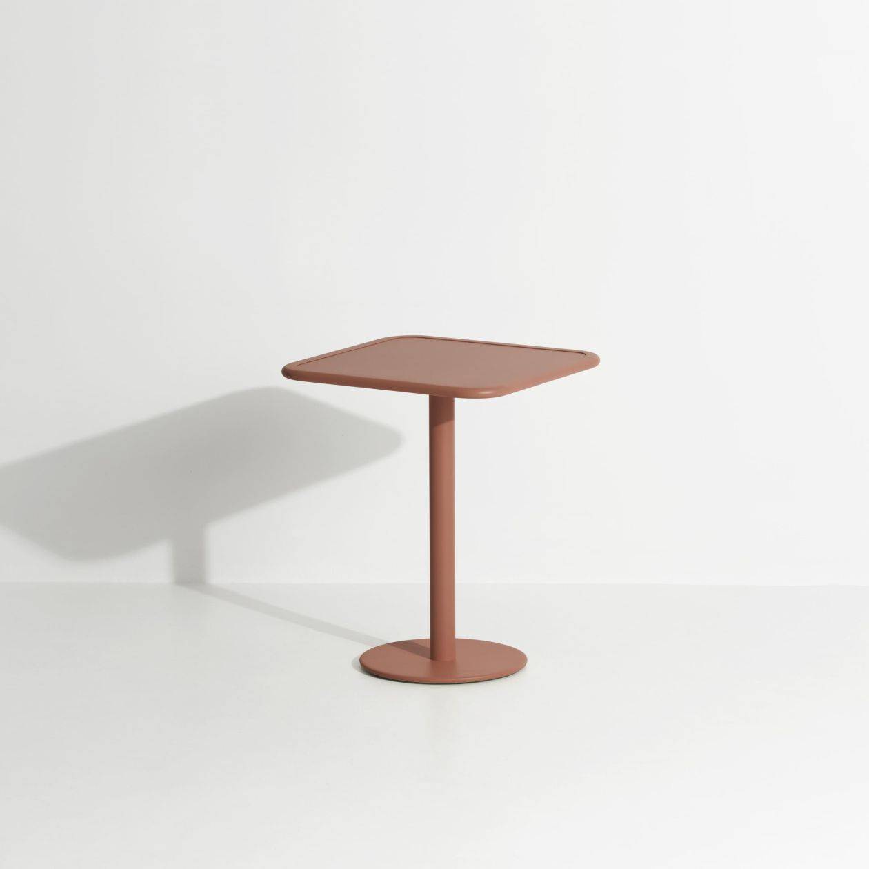 Week-End Square Bistro Table - Terracotta