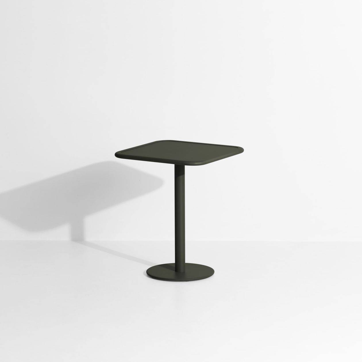 Week-End Square Bistro Table - Glass green
