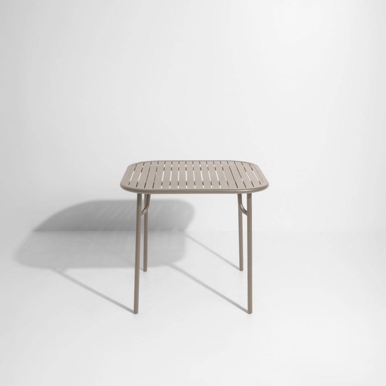 Week-End Square Dining Table with slats - Dune