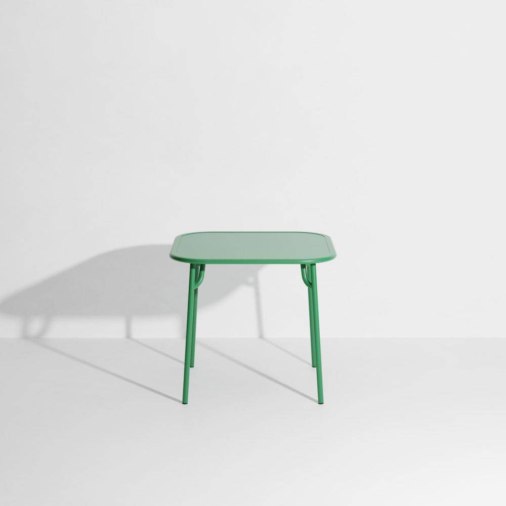 Week-End Plain Square Dining Table - Mint green