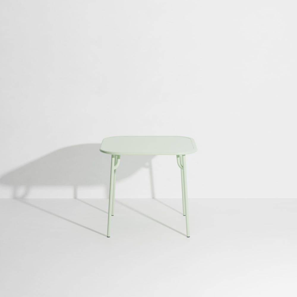 Week-End Plain Square Dining Table - Pastel green