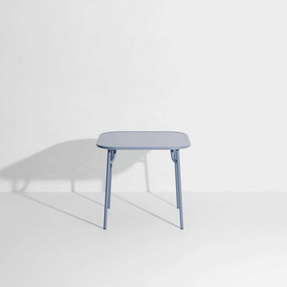 Week-End Plain Square Dining Table - Blue pigeon