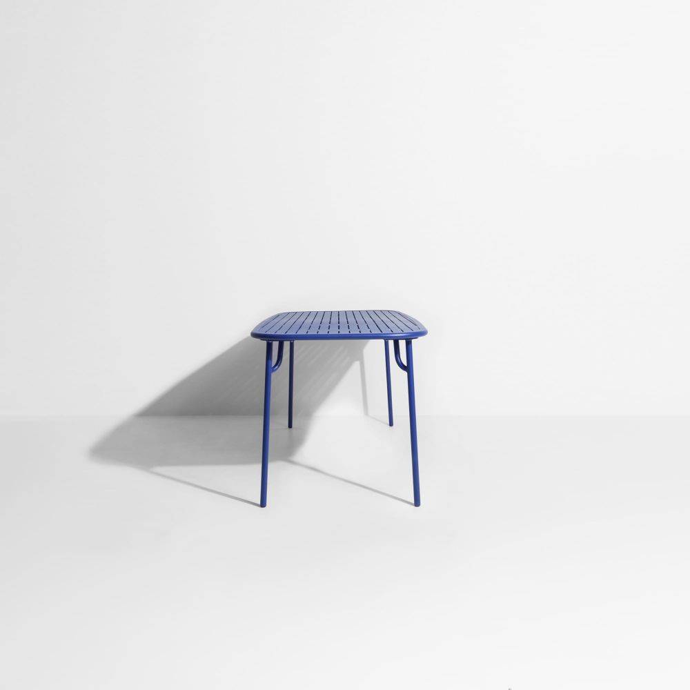 Week-End Medium Rectangular Dining Table with slats - Blue