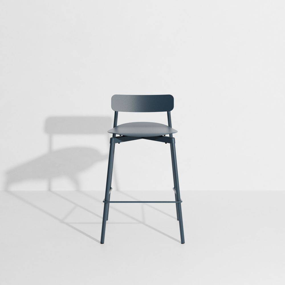 Fromme Bar Stool - H65cm - Grey blue