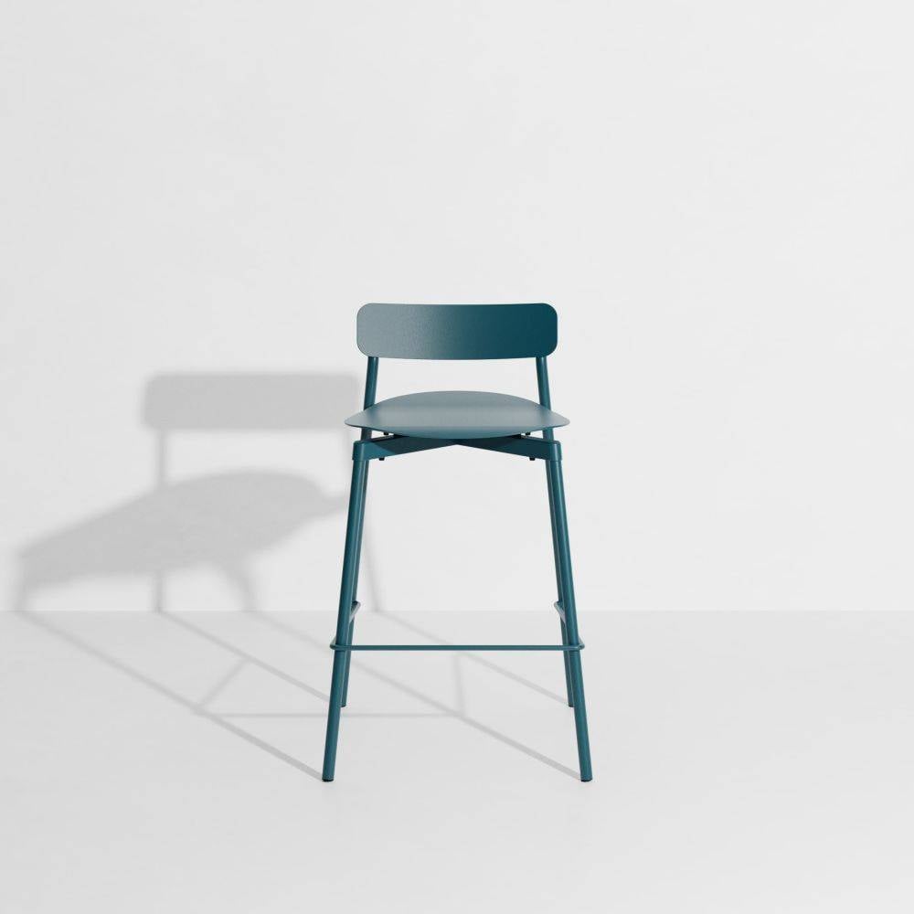 Fromme Bar Stool - H65cm - Ocean blue