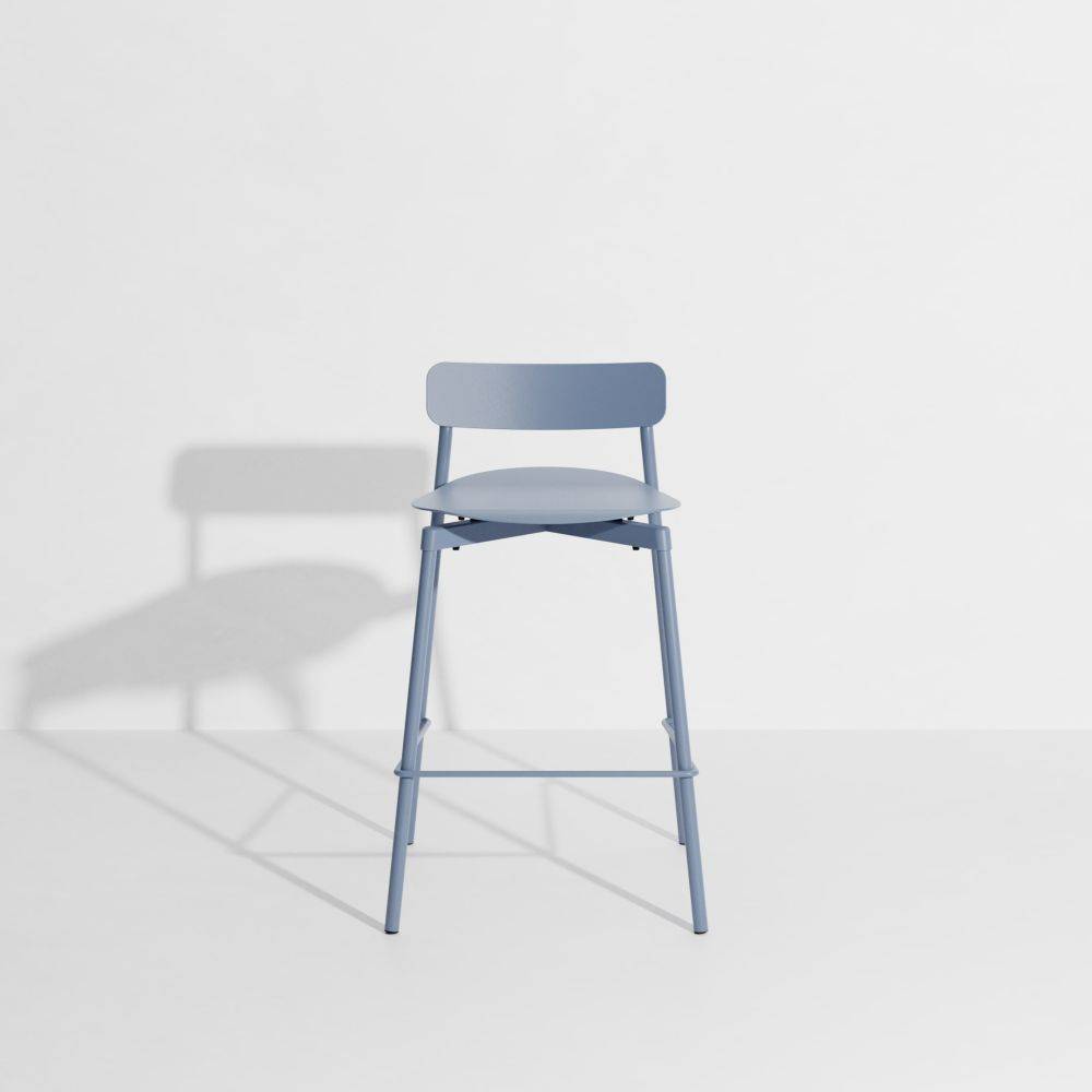 Fromme Bar Stool - H65cm - Pigeon blue