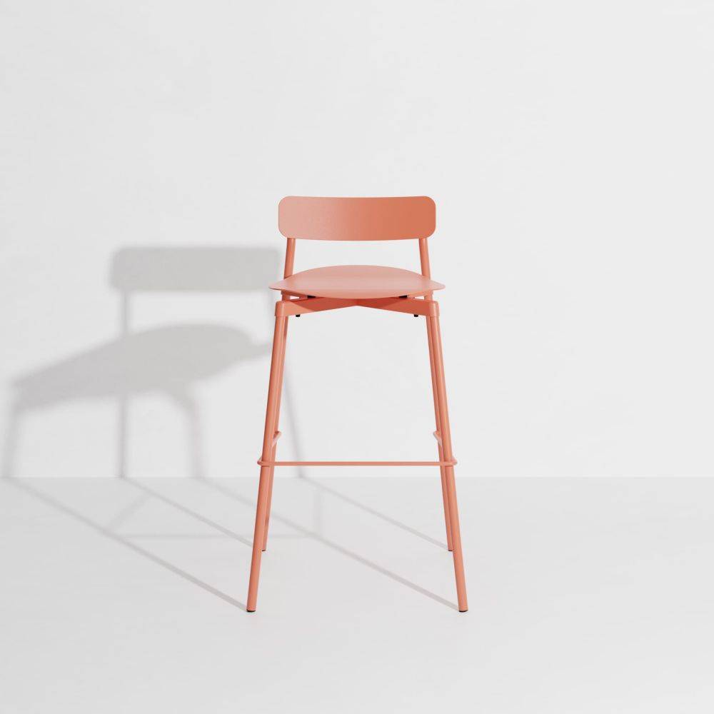 Fromme Bar Stool - H75cm - Coral