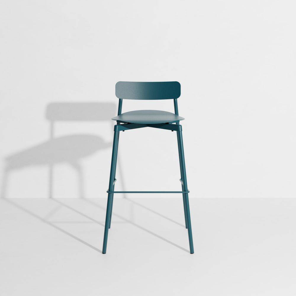 Fromme Bar Stool - H75cm - Ocean blue