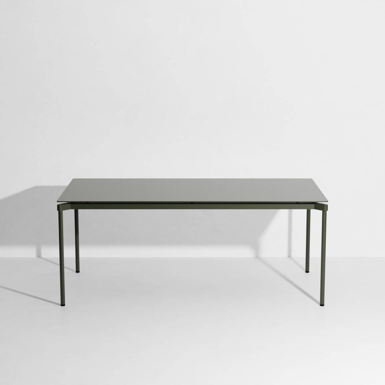 Fromme Rectangular Table - Glass green