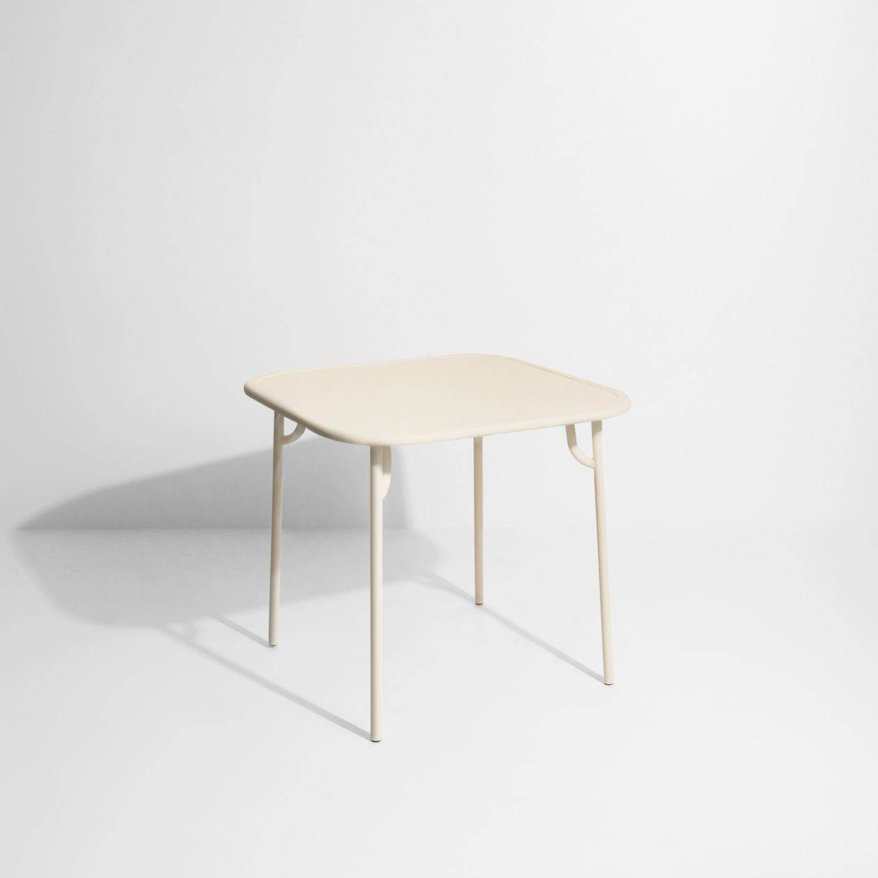 Week-End Plain Square Dining Table - Ivory
