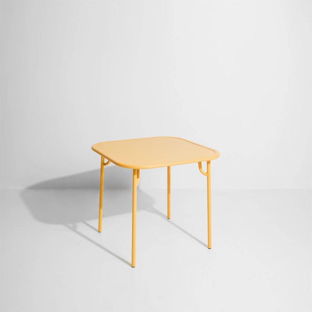 Week-End Plain Square Dining Table - Saffron