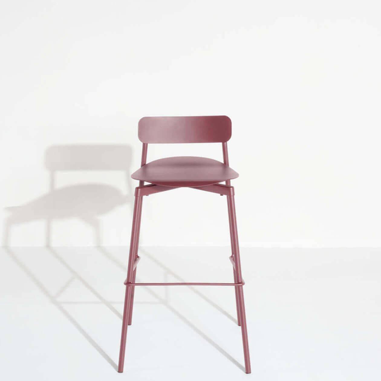 Fromme Bar Stool - H75cm - Red brown