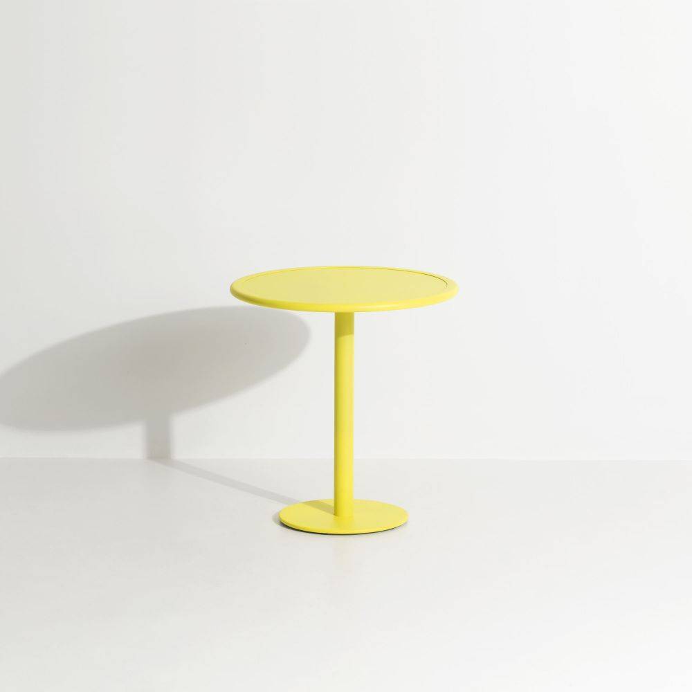 Week-End Round Bistro Table - Yellow