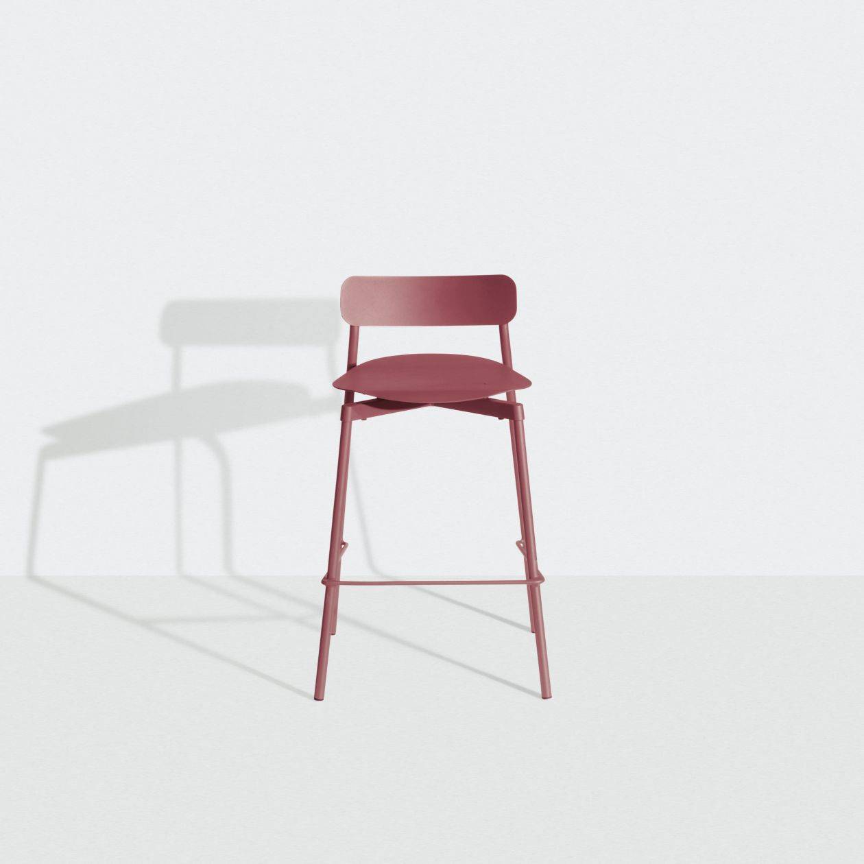 Fromme Bar Stool - H65cm - Red brown