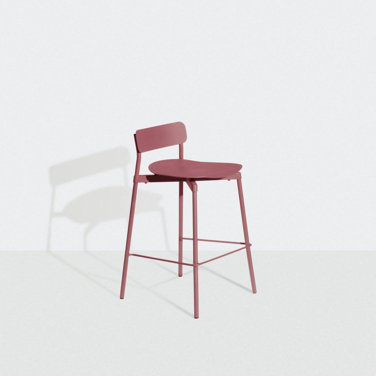 Fromme Bar Stool - H65cm - Red brown