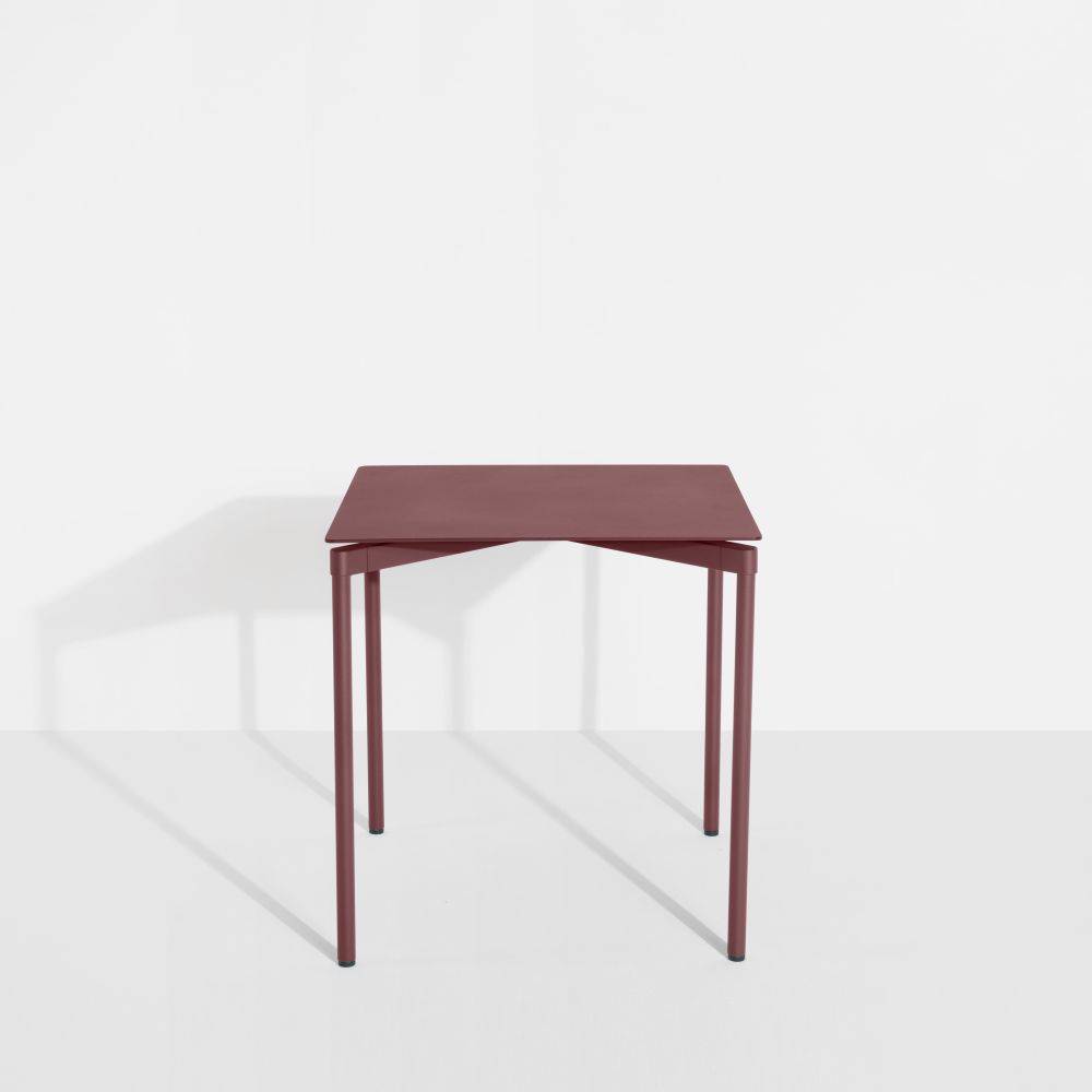 Fromme Square Table - Red brown