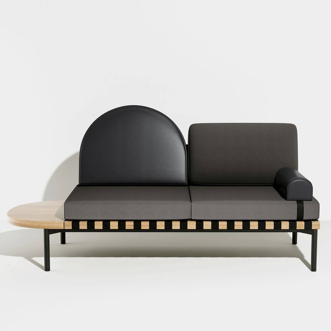 Daybed sofa - Grey/black